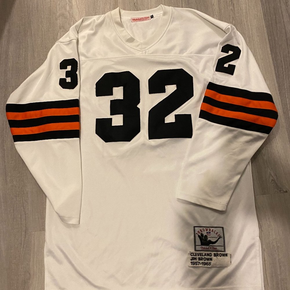 Jim Brown 1956 Cleveland Browns Jersey Size stiched 52 mitchell & ness